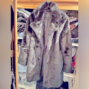 Talula by ARITZIA Black Faux Fur Coat